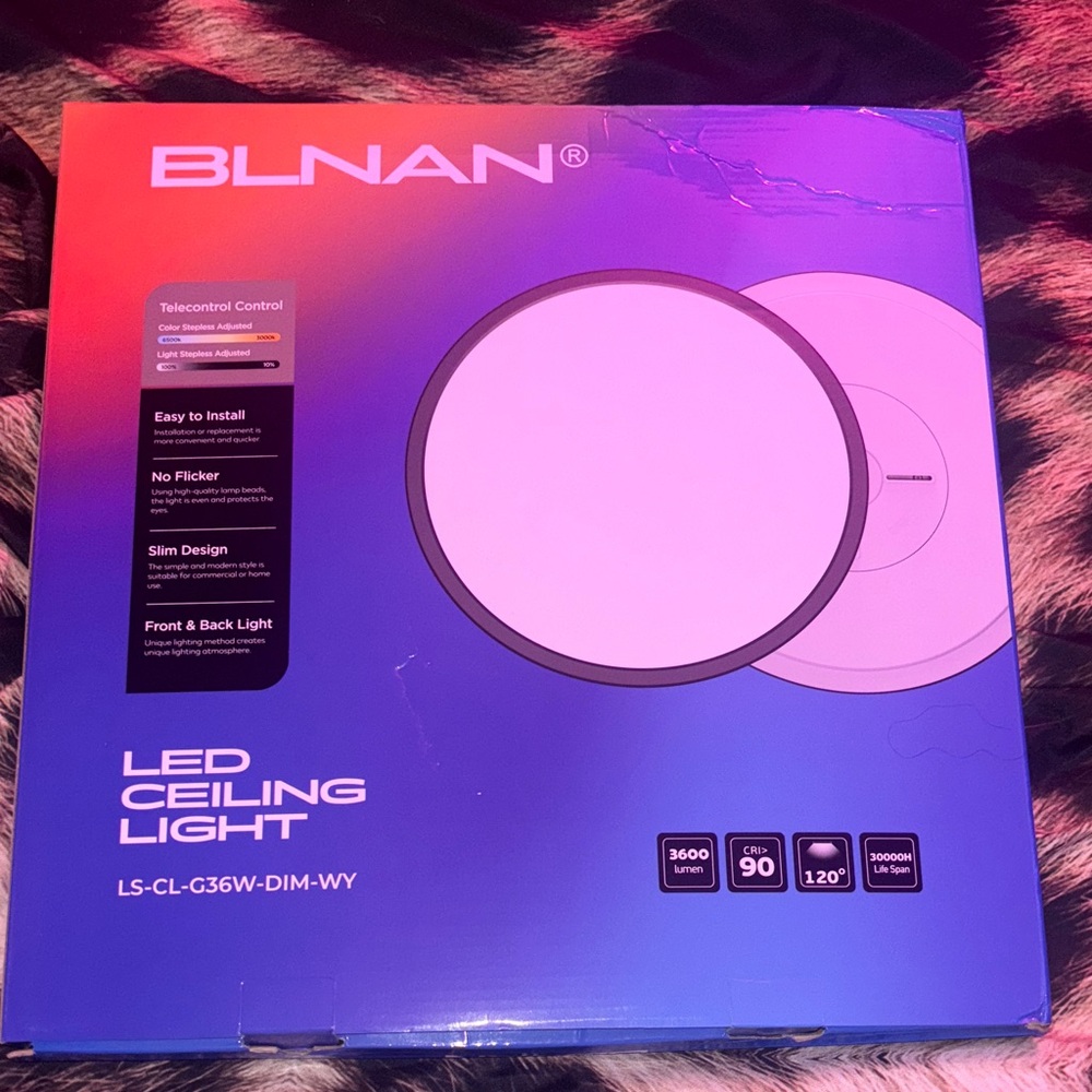 LNA LED Ceiling Light - Blue and White